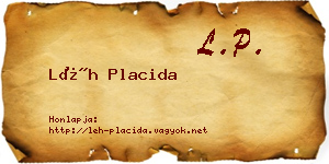Léh Placida névjegykártya